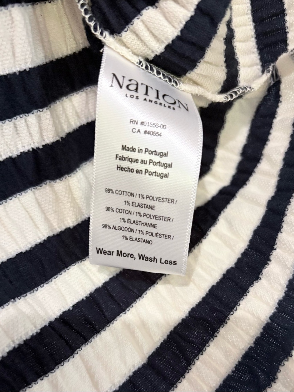 Nation LA Anthropologie Natalia Top in Crinkle Stripe - Picture 7 of 7